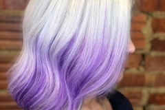 Gorgeous hair color treatment purple